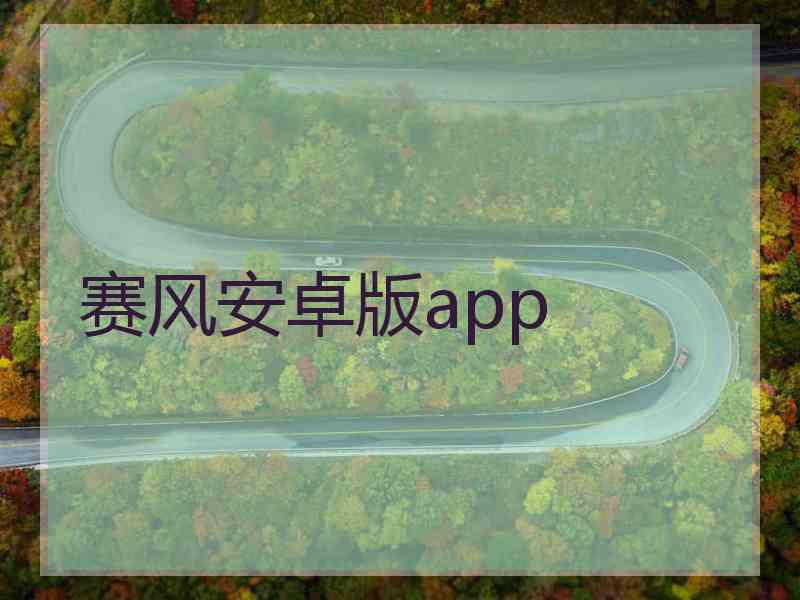 赛风安卓版app