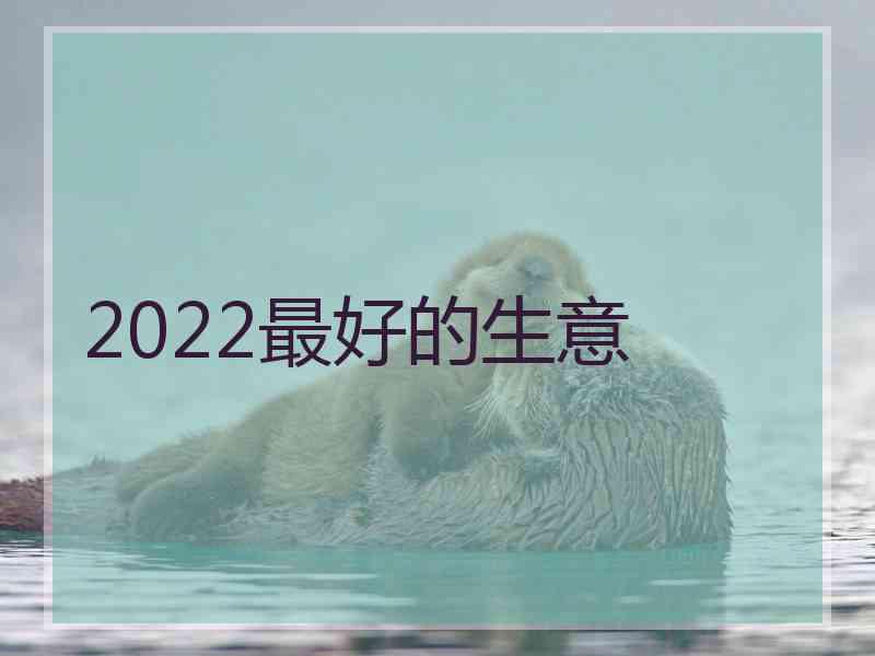 2022最好的生意