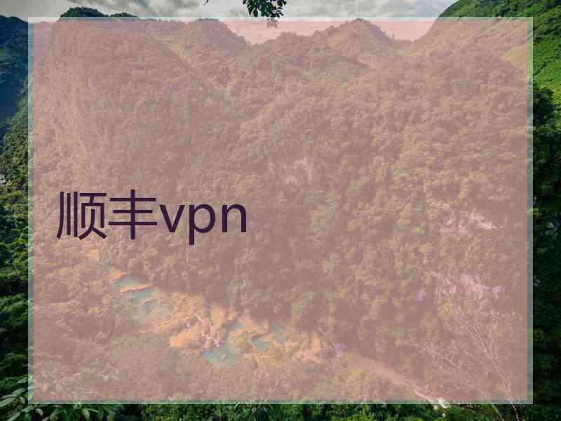 顺丰vpn