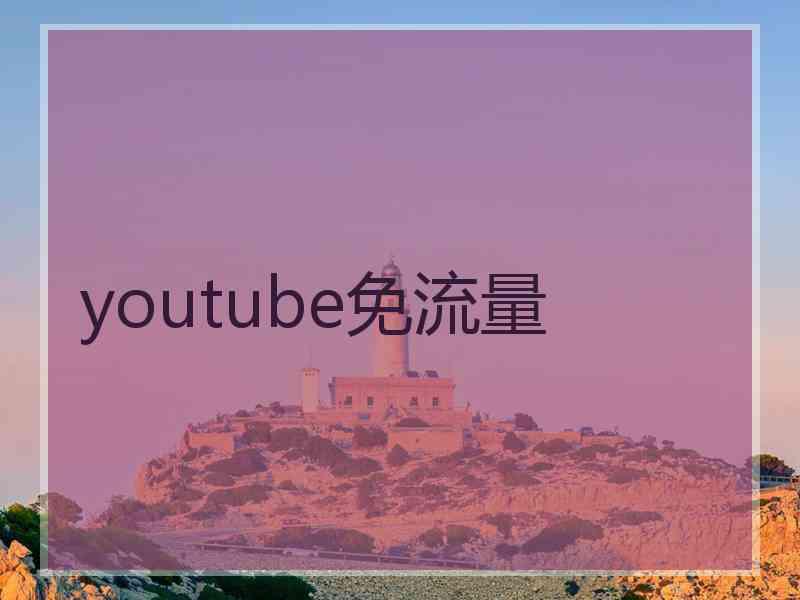 youtube免流量