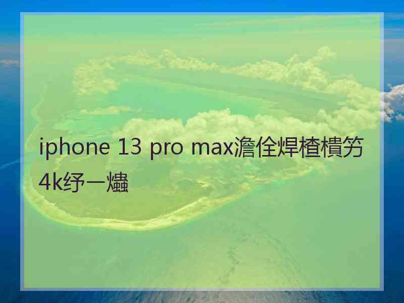 iphone 13 pro max澹佺焊楂樻竻4k纾ㄧ爞