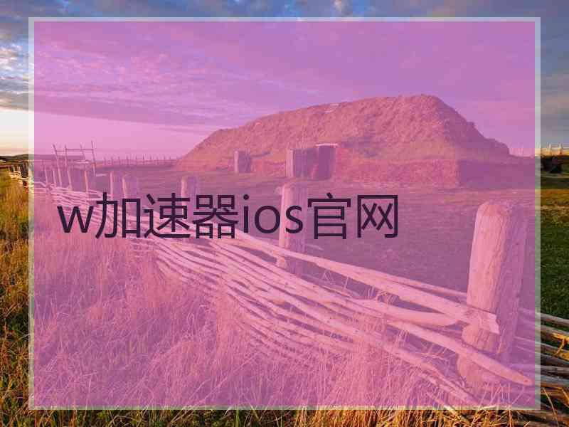 w加速器ios官网