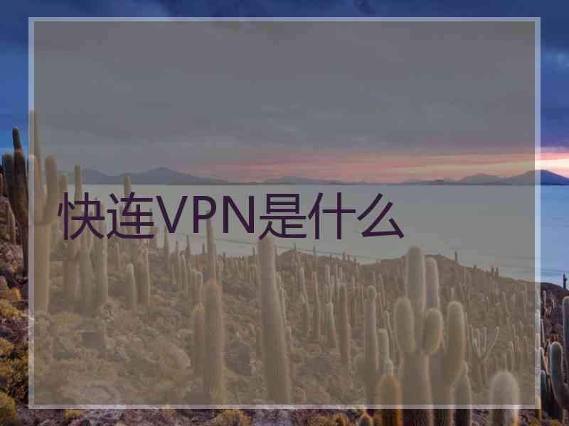 快连VPN是什么