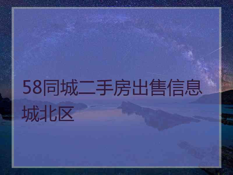 58同城二手房出售信息城北区