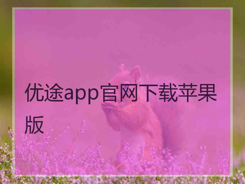 优途app官网下载苹果版