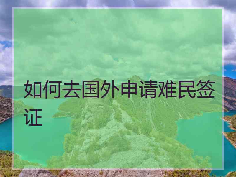 如何去国外申请难民签证