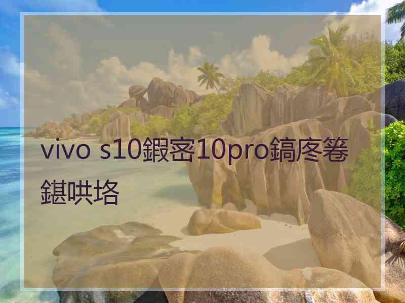 vivo s10鍜宻10pro鎬庝箞鍖哄垎