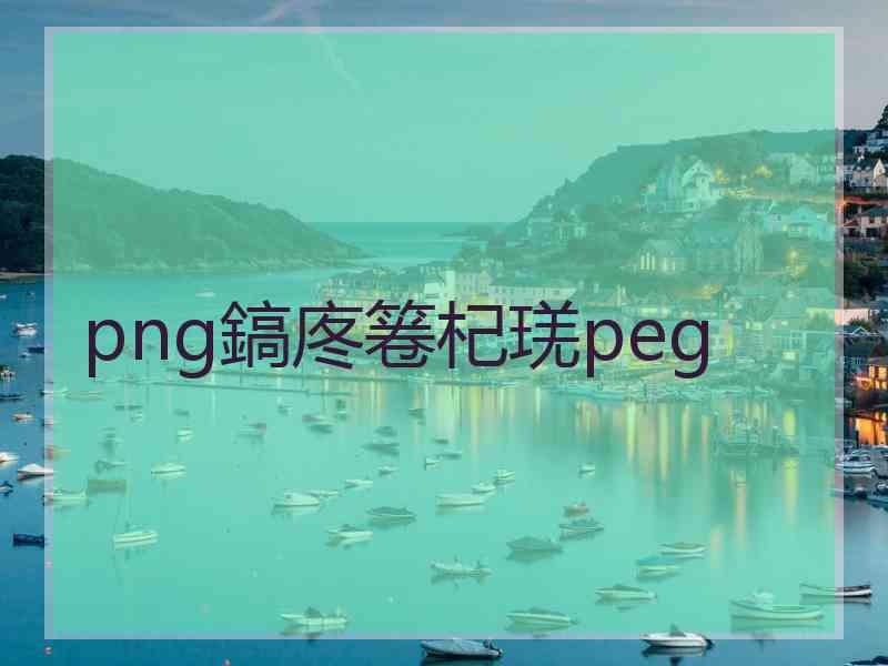 png鎬庝箞杞琷peg