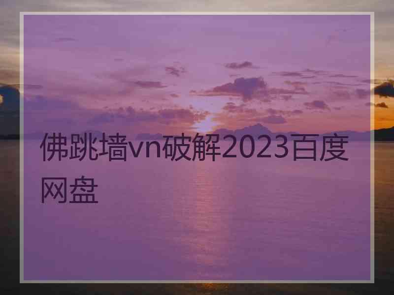 佛跳墙vn破解2023百度网盘