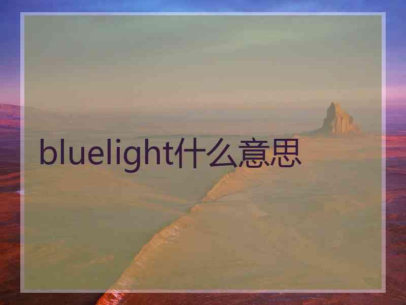 bluelight什么意思