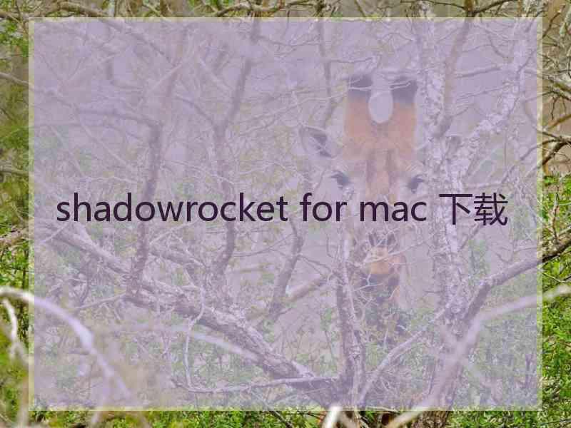 shadowrocket for mac 下载