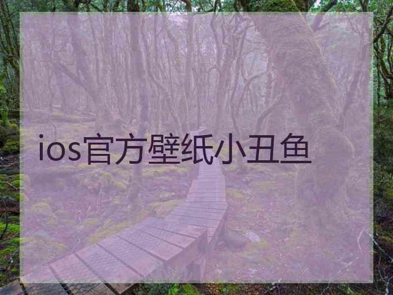 ios官方壁纸小丑鱼