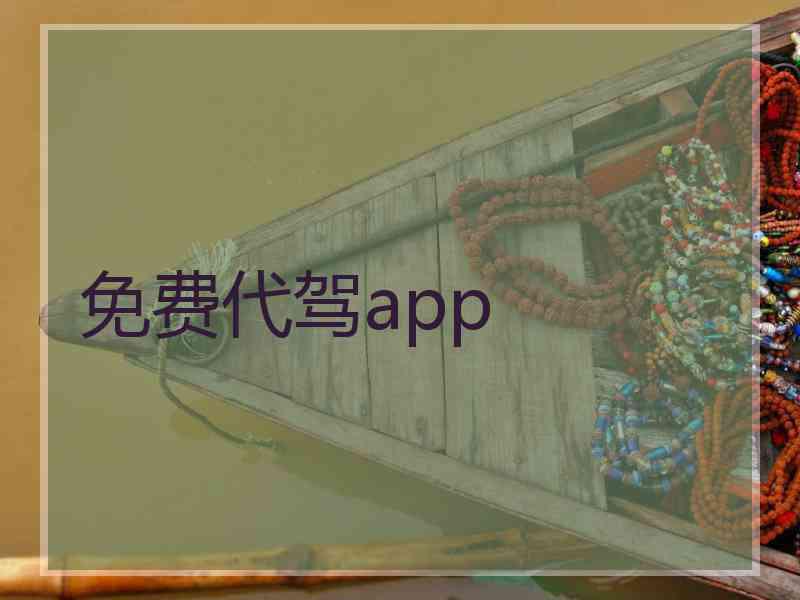 免费代驾app