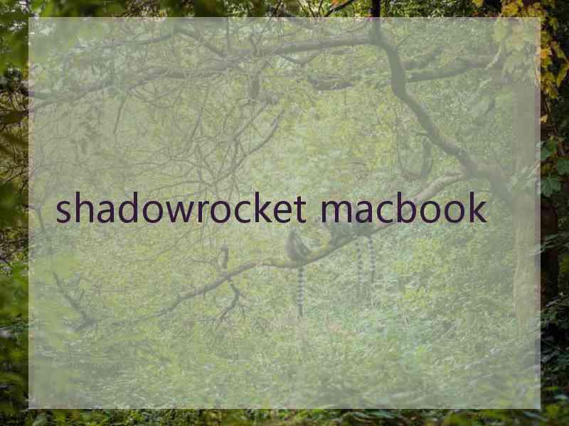 shadowrocket macbook