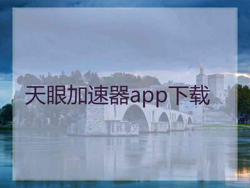 天眼加速器app下载