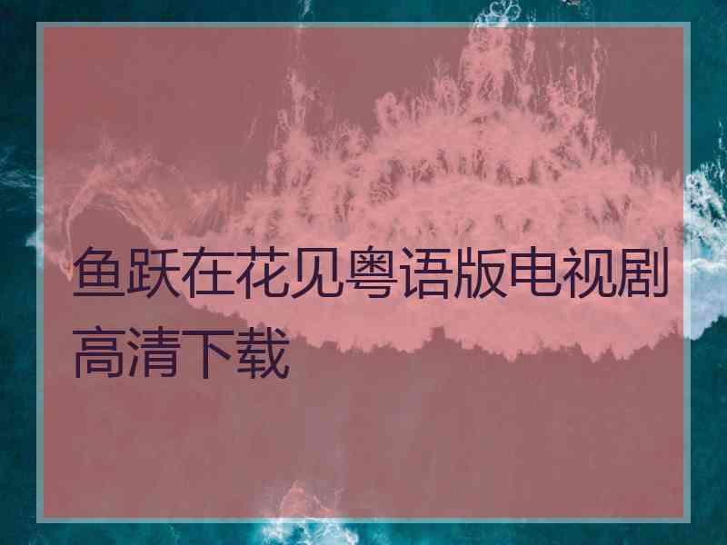 鱼跃在花见粤语版电视剧高清下载