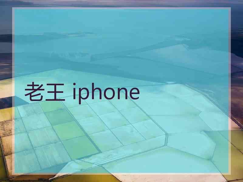 老王 iphone