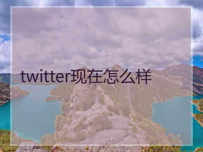 twitter现在怎么样