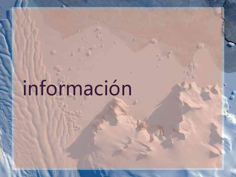 información