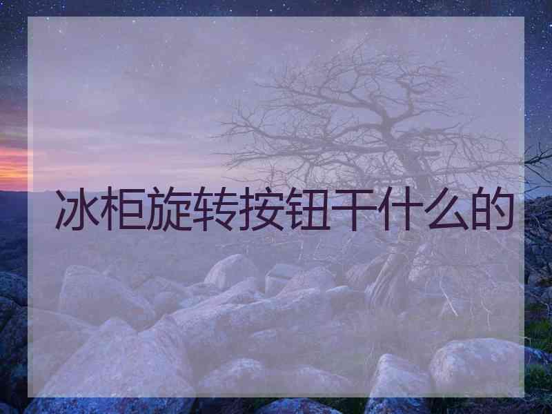 冰柜旋转按钮干什么的