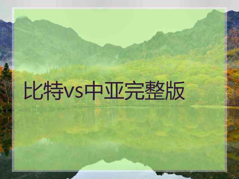 比特vs中亚完整版