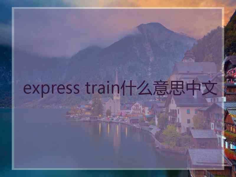 express train什么意思中文