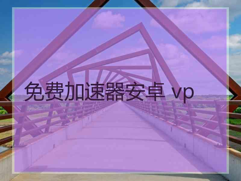 免费加速器安卓 vp