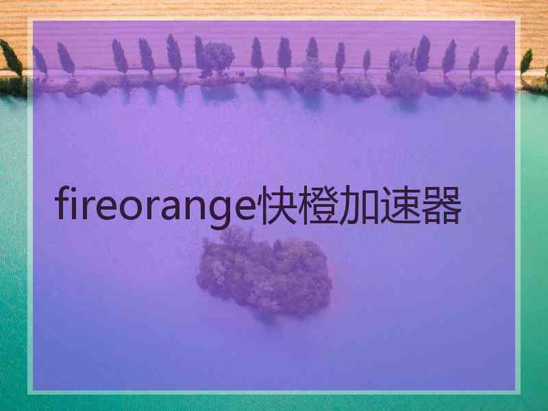 fireorange快橙加速器