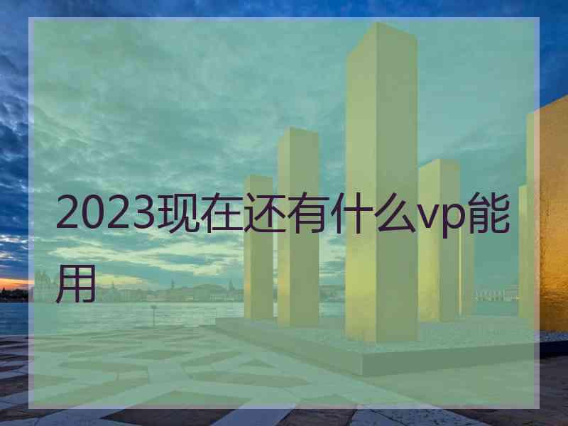 2023现在还有什么vp能用