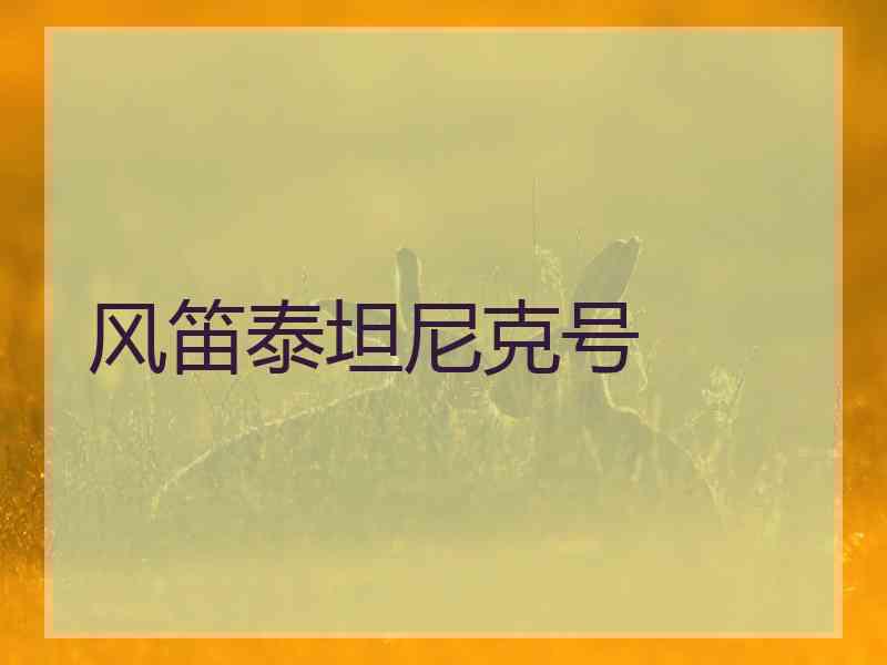 风笛泰坦尼克号