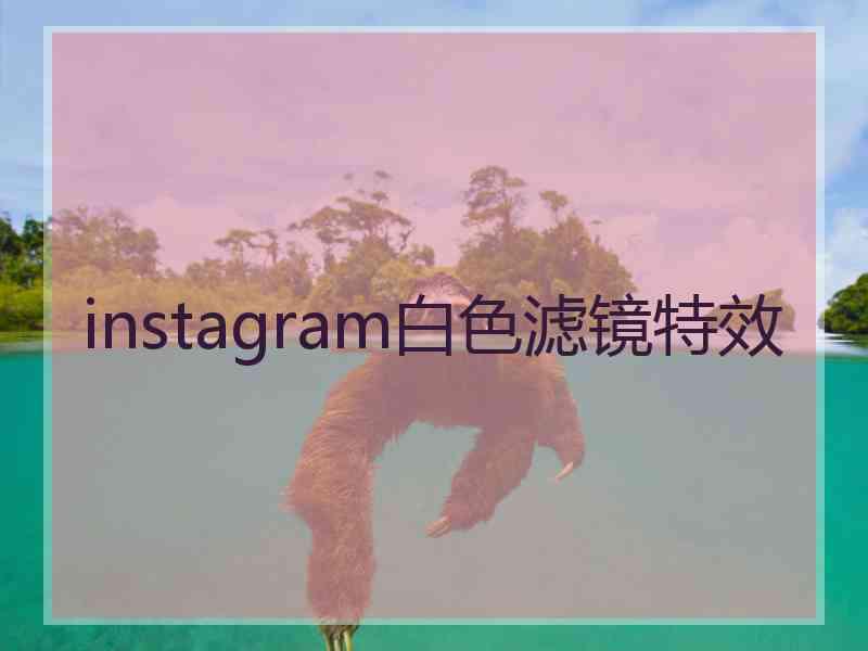 instagram白色滤镜特效