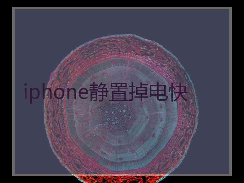 iphone静置掉电快