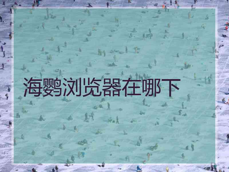 海鹦浏览器在哪下