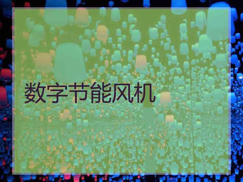 数字节能风机