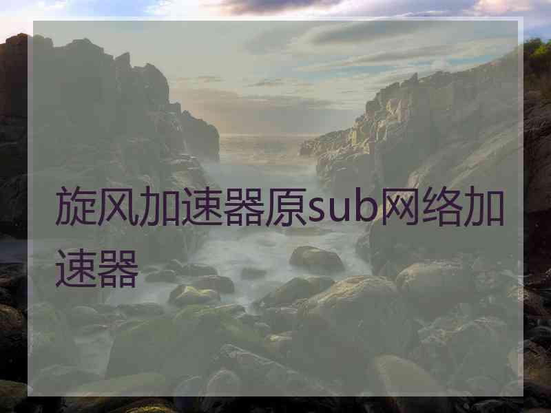 旋风加速器原sub网络加速器